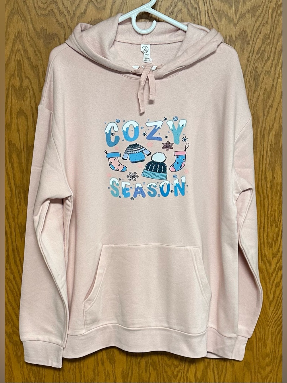 Winter Theme Graphic Pullover Hoodie - NIP